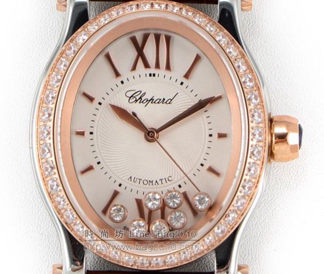 Chopard手錶 蕭邦快樂鑽系列橢圓型機械6T28新款 蕭邦時尚男士腕表 蕭邦全自動機械男表  hds1688